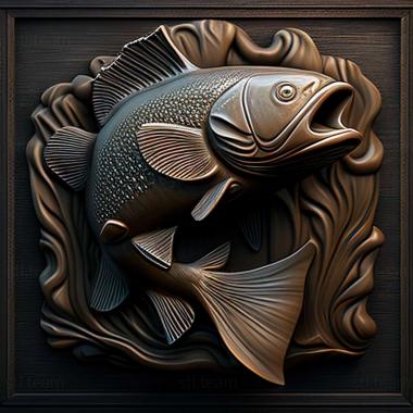 3D model Buffalo fish (STL)